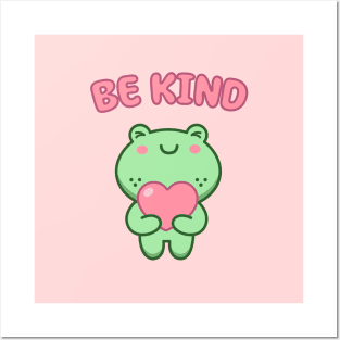 Be Kind Frog Posters and Art